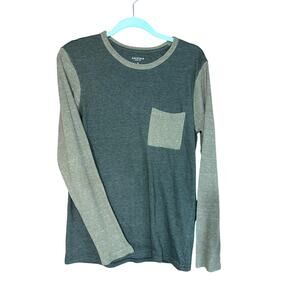 Arizona Men’s Long Sleeve T-Shirt Green Size M Casual Soft Cotton GUC